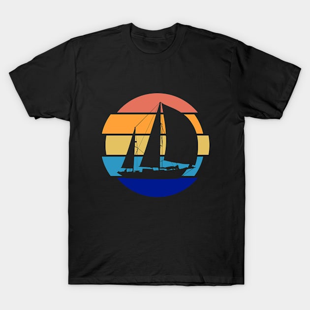 Sailing - Sailing Retro T-Shirt by Kudostees